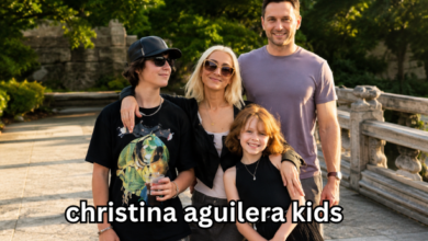 christina aguilera kids