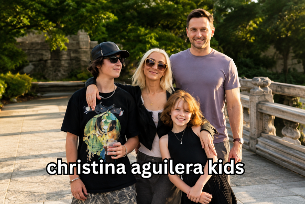 christina aguilera kids